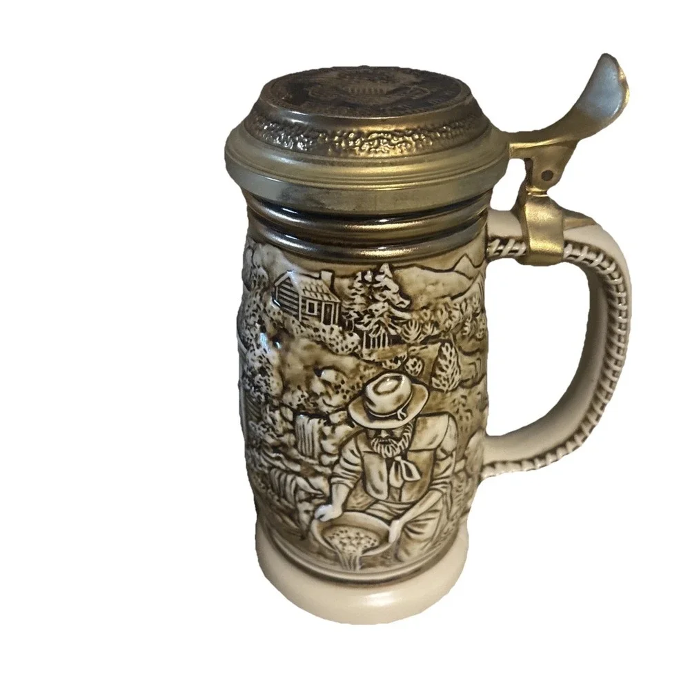 Vintage Avon Gold Rush Stein hand made in Brazil‎ 1987 249839